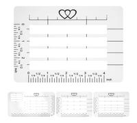 KHBUAB Envelope Addressing Stencils Set 4pcs Hollow Out Lettering Guide Ruler Template for Scrapbooking Card Making and Stationery Craft
