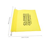 KHBUAB Expandable Hanging Door Safety Banner Yellow Lightweight Bathroom Cleaning Sign for Workplace and Maintenance Areas