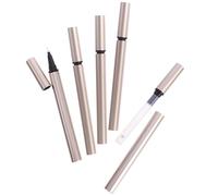 KHBUAB Eyeliner Storing with Golden Refillable Empty 1ml Pen Tube 5pcs Plastic Material for Nail Oil, for Cosmetic Wholesalers and Markets