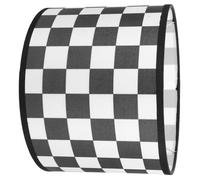 KHBUAB Fabric Lampshade with Checkered Design and Smooth Texture, Replacement Floor Lampshade with E27 Socket, for Office and Bedroom Use