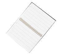 KHBUAB Finance Tracker Accounting Notebook with Detailed Record Keeping and Stock Management, Black Pp Cover and Paper Pages, for Schools and Warehouses