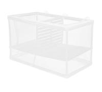 KHBUAB Fish Breeder Tank Incubator with Suction Cups for Aquarium, Plastic and Polyester Separation Box to Increase Survival Rate and Separate Aggressive and Color