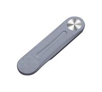 KHBUAB Foldable Phone Holder Clip for Laptop Side Mount, Portable Abs Material Easy to Carry Design, Convenient for Video Chat at Home Or Work, Silver Colour