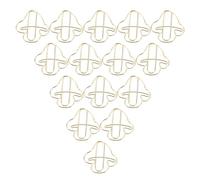 KHBUAB Golden Mushroom Paper Clips Iron Clips 20pcs for Organizing Documents, Streamlining Workflow, Quick Access Desk Accessories for Office and Home Use