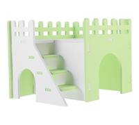 KHBUAB Guinea Pig Hideout House for Cage Light Green Pvc with Tunnel Toy Multipurpose Small Animal Habitat for Cage Hamster and Rat Hideout