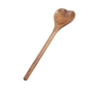 KHBUAB Heart Shaped Wooden Spoon for Home Use Multi-Functional Kitchen Scoop and Cooking Spoon Elegant Polished Wood for Salad Jam Honey Stirring