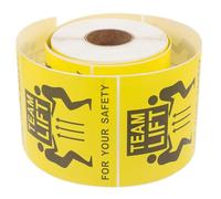 KHBUAB Heavy Duty Team Lift Labels Stickers 500 Labels Per Roll Adhesive Sticker Strong Attachment and Easily Visible Design for Shipping and Transportation for Shelf Management