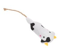 KHBUAB Interactive Plush Cat in Cow Shape for Indoor Pet Cats and Kittens Chewable and Entertains for Hours for Biting Chasing and Playing
