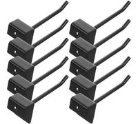 KHBUAB Iron Pegboard Hooks and Organizing Tools 32pcs for Commodity Display with Easy Installation Black Metal Hooks Suitable for Craft Room and Home Use for Pegboard