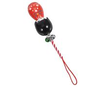 KHBUAB Japanese Style Doll Pendant Key Ring for Backpack and Phone, Portable Wooden and Polyester Hanging Charm with Iron Alloy Accessories, for Daily Life and On-the-go Use Color