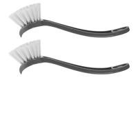 KHBUAB Kitchen Cleaning Brushes for Pot and Bowl 2 Pcs with Long Handle, Stiff Bristles, Plastic Material Suitable for Household and Sink Use Random Color