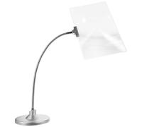 KHBUAB Large Magnifying Glass 4X Hands-Free Desktop Magnifier with Flexible Gooseneck and Adjustable Angle for Reading and Maintenance, for Full Page Magnifier Reading and Detailed Work