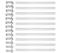 KHBUAB Loose Leaf Binder Double Wire Binding 100pcs Black Iron Easy to Use and Firm for Notebooks and Scrapbooks for Teachers and Students for Teachers and Students