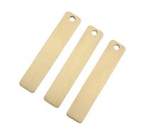 KHBUAB Metal Engraving Blanks Stamping Tags with Smooth Surface and Fine Workmanship Rectangle 3pcs Brass Metal Tags for Stamping Suitable for DIY Arts Crafts Projects and Ornaments