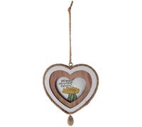 KHBUAB Mini Wooden Heart Photo Frame Small Hanging Ornament for Modern Minimalist Home and Wall Decor
