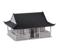 KHBUAB Miniature Asian Zen Garden Pavilion Figurine and Elegant Ancient Architecture for Bonsai with Space-saving Design and Micro Landscape Setups for Table Decoration