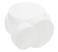 KHBUAB Multi-Size Foam Cake Dummies 4Pcs Set Artificial Polystyrene Cake Rounds for Wedding and Party Decorating Practice