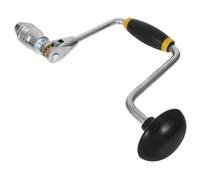 KHBUAB Multifunctional 12-inch 4-jaw Steel Manual Hand Drill with Crank Handle for Woodworking, Jewelry Making, and Craft Hole Punching Tool for Precise Hand Drilling