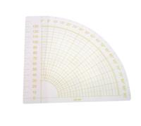 KHBUAB Multifunctional Acrylic Sewing Ruler with Accurate Scale and Several Holes, Fanshaped Patchwork Template for Drawing and Embroidery, Easy to Measure and Mark, Simple and Easy