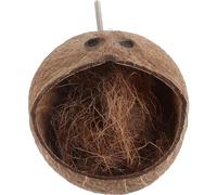 KHBUAB Natural Coconut Shell Bird Nest for Cage with Wear-resistant Design and Beautiful Appearance, Providing Activity Space for Parrots in Home Parrot Keeping Or Breeding