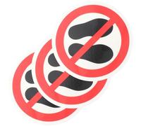 KHBUAB No Step Here Warning Sign Stickers Self-adhesive Safety Labels 3pcs for Dangerous Equipment in Industrial Workplaces and Boats