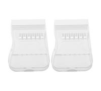 KHBUAB Nozzle Storage Boxes 2Pcs Acrylic Water Flosser Case Compatible with Waterpik Tips, Designed for Home Use and Oral Hygiene Maintenance