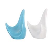 KHBUAB Ocarina Display Stand Holder Ceramic with Stable Tripod Design 2pcs Easy to Carry Instrument Base for 6-hole and 12-hole Ocarinas for Public Performances and Personal Practice