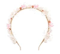 KHBUAB Pearl Headband Resists Deformation and Fading with Elegant Design, Zinc Alloy and Plastic Material for Wedding and Daily Wear