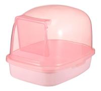 KHBUAB Plastic Chinchilla Dust Sand Bath House with Deepen Guinea Pig Bathtub and Hamster Bath Basin, Simple Design Beneficial to Small Pet Health, for Pet Cage and Home Decoration