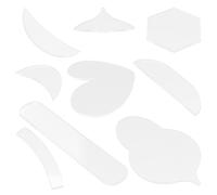KHBUAB Quilting Template Ruler Lightweight Multi-Functional Quilting Tools Acrylic for Sewing Crafts for Making Clothes and Patchwork Projects