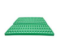 KHBUAB Rabbit Cage Mats 2Pcs Plastic Flooring with Holes for Rabbits Guinea Pigs Hamsters 30X50Cm Indoor Cage Foot Protection Accessory