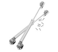 KHBUAB Silver Gas Struts Lift Support Steel and Abs Construction, Ultra-Light Feel and Silent Opening, Hydraulic Pressure Cushioning for Cabinet Doors and Furniture Lid Stay