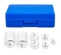 KHBUAB Slotted Metal Hook Weight Set for Physics Teaching, Laboratory Hanging Weights with Hooks, 10g-200g Slotted Masses for Experimental Use