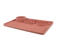 KHBUAB Slow Feeding Licking Mat for Dogs and Cats with Suction Cup, Silicone Non-slip Pet Slow Feeder with Unique Shape, Quickly Washable and Suitable for Bathing or Beauty