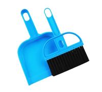 KHBUAB Small Animal Cage Cleaning Tool for Guinea Pigs and Hamsters, Reusable Plastic Mini Broom and Dustpan Set for Efficient Cleaning in Small Cages