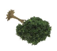 KHBUAB Small Scale Landscape Trees for Model Train Scenery, Green Miniature Tree Figurines with Base for Crafting and Diorama Use