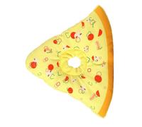 KHBUAB Soft Waterproof Collar for Cats and Small Dogs after Surgery, Anti-biting Cartoon Pizza Design, Cloth Material, Prevents Licking, for Daily Photoshoots and Healing