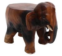 KHBUAB Solid Wood Elephant Foot Stool for Home Creative Non-skid Wooden Step Stool for Living Bedroom Use