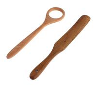 KHBUAB Sourdough Stirrer Wooden Dough Mixer with Beige Acacia Handle for Bread Making and Baking Accessories