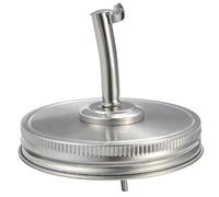 KHBUAB Stainless Steel Liquor Jar Pour Spout with Lid Compatible with Mason Jars Featuring Sealing Effect for Kitchen and Storage Use