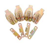 KHBUAB Table Buckles Metal Pallet Fasteners 4Pcs Iron Drawer Locks 2.83X1.85X1.34 Inch for Dining Table Leaf Extension and Furniture Assembly