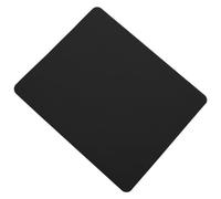 KHBUAB Thickened Square PU Mouse Pad for Desktop Work, Black | Single Sided Build, Nonslip Bottom, Extra Cushioning, Easy to Clean, Modern Minimalist Finish