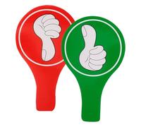 KHBUAB Thumbs up with Safe Smooth Edges Voting Paddles Thumbs down Foam Board Material Portable Game Judging Board for Classroom Use for School and Most Occasions