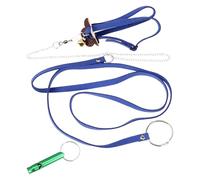 KHBUAB Tortoise Harness Leash Medium Blue with Whistle, Pet Turtle Pulling Rope for Outdoor Walking, Adjustable Reptile Hauling Harness for Safe Turtle Control Random Color Random Color