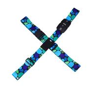 KHBUAB Tsa-approved Travel Luggage Strap Digit Combination Lock Adjustable Polyester Belt for Suitcases Bags Deep Sea Coral