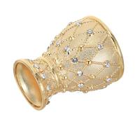KHBUAB Vintage Decorative Water Cup Zinc Alloy Chalice with Golden Royal Embossed Design Lightweight Drinking Goblet for Festive Events and European Style Renaissance Party