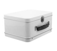 KHBUAB Vintage Mini Suitcase Storage Box Tinplate Material with Large Capacity and Multifunctional Features, for Travel Theme Party Decorations and Home Use