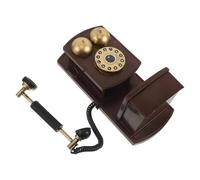 KHBUAB Vintage Telephone Model Wall Mounted Retro Rotary Landline Phone Decorative Iron Craft with Space-Saving Design for Home and Bar Decor