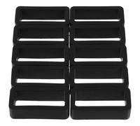 KHBUAB Watch Replacement 10pcs Strap Comfortable for Silicone Loops Keeper Black to Wear and Easy to Install Retainer Rings Secure Watch Bands, for Daily Use