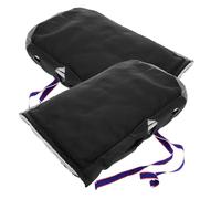 KHBUAB Winter Motorbike Handlebar Cover Silk Cotton Material, Wear-resistant and Comfortable Hand Protection, Black Thermal Gloves for Cold Weather Riding and Cycling Random Color